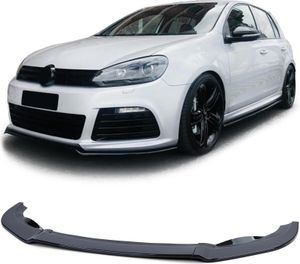 Frontspoiler Lippe Performance Schwarz Glanz für Golf 6 09-12 mit R20 Stoßstange