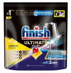 Tablety do myčky Finish Quantum Ultimate, 30 kusů, citronové chutě