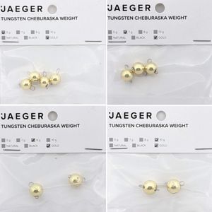 Jaeger Fishing Tungsten Cheburashka Sinker Goldfarben - Jigköpfe, Gewicht / Inhalt:7g / 3 Stück