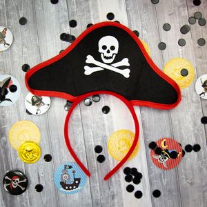 Oblique Unique Haarreif Haarreifen Piraten Hut Piratenkostüm Fasching Karneval Accessoire