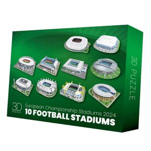 10 Fußballstadien - EURO 2024 - Puzzle 3D 218 Teile