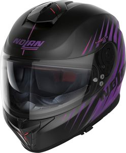 Nolan N80-8 Kosmos N-Com Helm, schwarz/lila, XL (62)