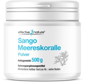 Sango Meereskoralle Pulver - 500 g Sango Koralle mit Calcium und Magnesium