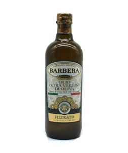 Barbera Filtrato, Kalt gepresste Extravergine Olivenöl, 1000 ml, Glasflasche, Kochen, Italien