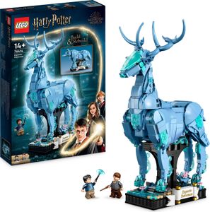 LEGO 76414 Harry Potter Expecto Patronum, 2 in 1 Hirsch und Wolf Figur, 2-in-1 Figuren-Set, Spielzeug zum Sammeln, Bauen und als Dekoration, Geschenk und Zubehör für Teens, Männer und Frauen