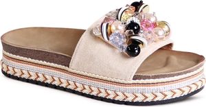 topschuhe24 3041 Damen XXL Plateau Pantoletten Sandalen, Farbe:Beige, Größe:38 EU topschuhe24 3041 Damen XXL Plateau Pantoletten Sandalen, Farbe:Beige, Größe:38 EU
