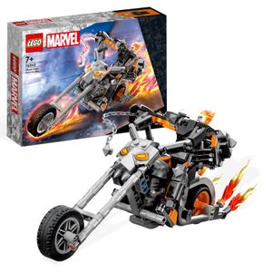 LEGO 76245 Marvel Ghost Rider mit Mech & Bike, Superhelden Motorrad Spielzeug zum Bauen mit Kette und Action-Figur, Geschenk für Kinder ab 7 Jahren