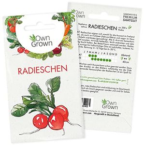 Radieschen Samen: Premium Radieschen Saatgut zur Anzucht von ca. 200 Radieschen Pflanzen – Beste Gemüse Samen für Balkon und Garten kaufen – OwnGrown Samen bestellen für die Radieschen Pflanze…