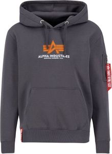 Alpha Industries Basic Rubber Hoodie, Grau, Gr. M