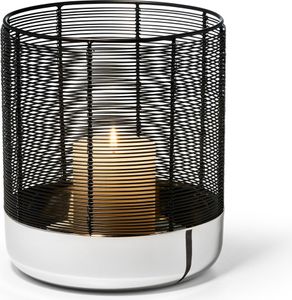 Philippi Windlicht Luna L hochglanzpoliert und pulverbeschichtet aus Nickel