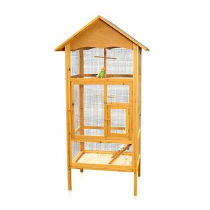 Vogelvoliere HOLZ Voliere Vogelkäfig Vogelhaus Vogel KÄFIG Haus