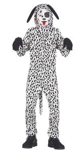 Dalmatiner Kostüm für Kinder Kinderkostüm Tier Hund Tierkostüm, Größe:140/146