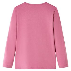 vidaXL Kinder-Langarmshirt Himbeerrosa 140