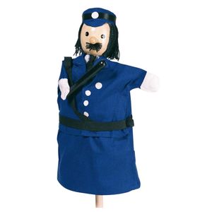 goki 51994 Handpuppe Polizist, blau (1 Stück)