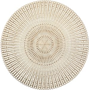 Tischunterlage, dekorative Tischmatte - Gold, Ø 41cm, ZELLER