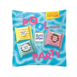 Ritter Sport Mini Pool Party 12er Tüte 3fach Limited Edition 200g