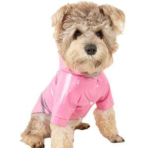 Hund Regen Mantel, Haustier wasserdichte Regenjacke mit Hut, reflektierender Hund Regen Poncho, Regenbekleidung für kleine L