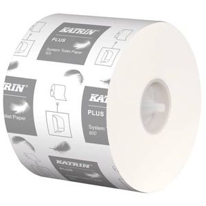 KATRIN 66940 Toilettenpapier Plus System Toilet 800 - 2-lagig, weiß, 36 Rollen à 800 Blatt