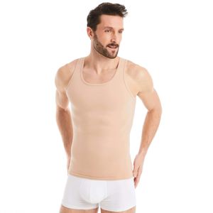 FINN Design Shapewear Kompressions-Unterhemd Ärmellos Herren, L / Nude