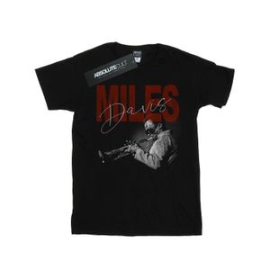 Miles Davis - "Distressed Photo" T-Shirt für Jungen BI25918 (152-158) (Schwarz)