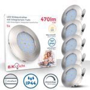5x LED vestavné bodové svítidlo do koupelny ultraploché stmívatelné stropní bodové svítidlo IP44