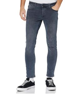 ONLY & SONS Loom Life Herren Five-Pocket-Hose Slim Fit Jeans 22017090 Grau, Größe:W32/L32
