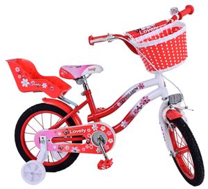 Volare Lovely Kinderfahrrad 14 Zoll Mädchen Jungen ab 3,5 Jahre Kinder Fahrrad 100-115 cm Größe