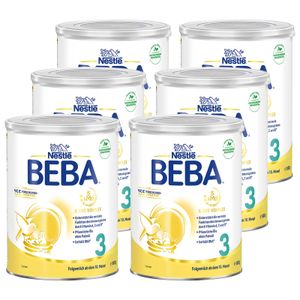 Nestlé BEBA 3, Säugling Milch, Babynahrung, Folgenahrung, Folgemilch, Ab dem 10. Monat, Dose, 6 x 800 g, 12514025