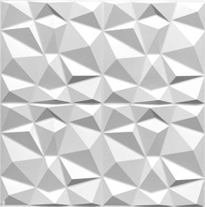 3D PVC Wandpaneele Wandverkleidung Deckenpaneele Platten Paneele Diamant Modell Kunststoff (2,1qm = 6 Stück)