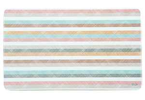 Kesper 31254 Dekor-Frühstücksbrettchen mit Streifen, Melamin, eckig 23,5 x 14,5 x 0,4 cm, mehrfarbig