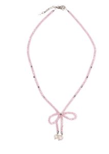 Kurze Kette Schleife mit echten Süßwasserperlen von collezione alessandro