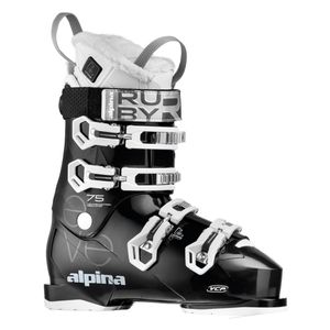 Vyhrievané lyžiarky ALPINA Eve 75 Heat s batériami Black/White Čierno-biela 24.0 37