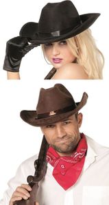 Cowboyhut Hut Cowboy Karneval Fasching schwarz