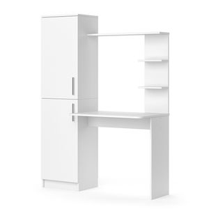 Livinity® Schreibtisch Tessa, 123 x 52 cm, Weiß