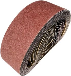 Schleifbänder100 x 915 mm, Schleifband 40/60/80/120/150/240/320 für Schleifbandschleifer, zum Schleifen, Feilen, Schärfen und Entfernen von Rost (12 Stück)