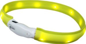Nobby LED Leuchthalsband Visible breit gelb