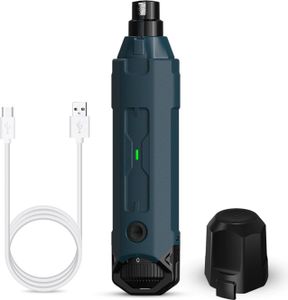 OKWISH Krallenschleifer für Hunde 6-Gang – Neuester Krallenschleifer für Haustiere, Superleise, Wiederaufladbare, Elektrische Krallenschere für Große, Mittelgroße und Kleine Hunde