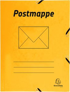60 x FALKEN Postmappe Sammelmappe DIN A4 mit Gummizügen Gelb