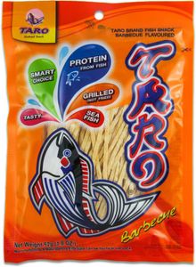 TARO Barbecue Fischsnack 52g | Seafood Snack BBQ-Geschmack | herzhafter Fish Snack