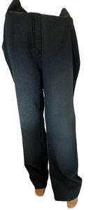 Tehotenské nohavice 38272-I fischer collection jeans slip-on dark blue - veľkosť 52