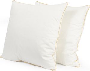 2er Set Federkissen 50x50 cm | Kissenfülung 700g 100% Federn | Kissen mit  Zertifikat | Bezug 100% Baumwolle