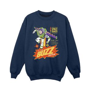 Disney - "Toy Story Buzz Lightyear Space" mikina pro mladé BI39282 (116) (Marineblau)