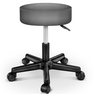 TRESKO Roller Stool Grey Pracovná stolička Otočná stolička Kozmetická stolička Praktická stolička