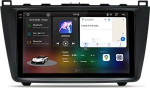Einbau-Navigationsgeräte 8+256G carplay 8kern Android13  Für Mazda6 GH 2007-2012 Autoradio GPS Navi USB BT DAB+  DSP SWC WIFI 4G RDS