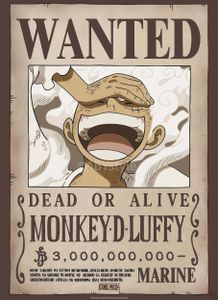 One Piece Poster: Wanted Luffy Wano (52 x 38 cm)