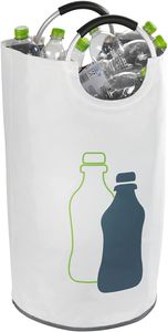 WENKO Jumbo zberač fliaš, 69 litrov, vrece na fľaše s ozdobnou potlačou