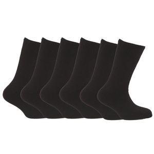FLOSO Herren Thermo Socken, Multipack, 6-er Pack MB124 (39-45) (Schwarz)
