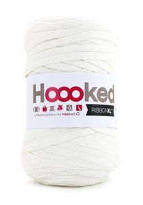 Hoooked RibbonXL 100% recycelte Garne, das Original-T-Shirt Garn : Pearl White Hoooked Farbe: Pearl White