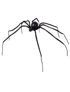 Riesenspinne Halloween Deko schwarz 110cm