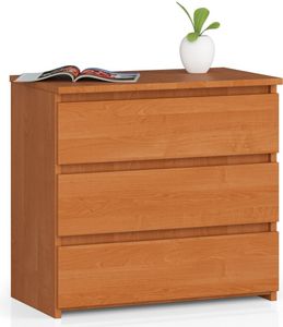 Nachttisch AKORD CL3 in der Farbe Erle mit 3 Schubladen B60 x H57 x T35 cm